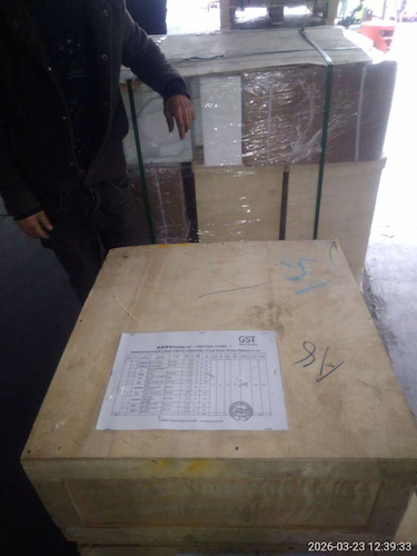 Запасные части для пневматических лебедок серии XJFH успешно отгружены в Индию.